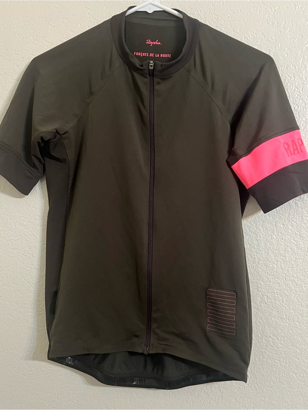 Rapha pro team Cycling Jersey in gray with Pink Accent medium